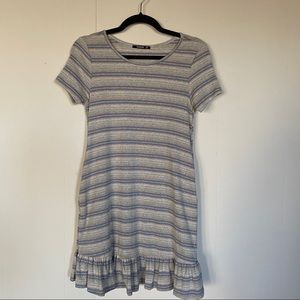 Striped Mid-Length Dress